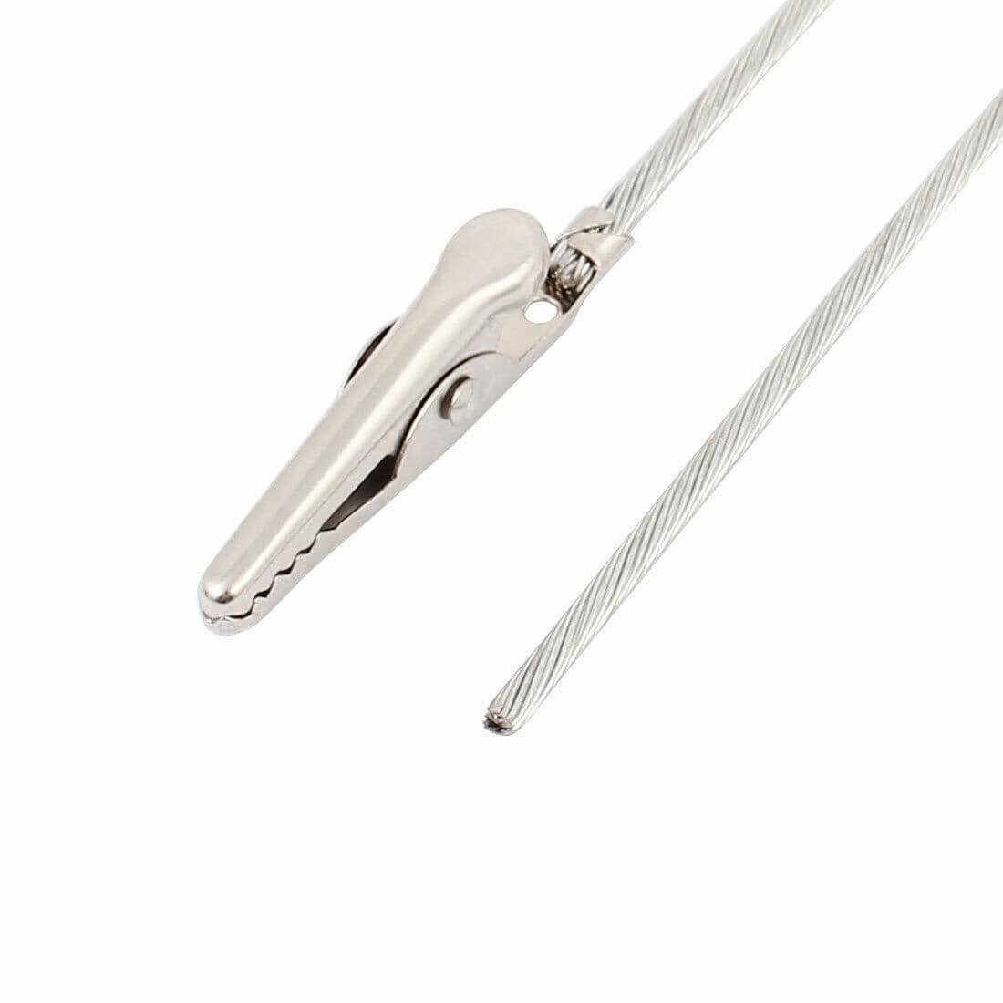 2X Electric Non Insulated Testing Long Crocodile Clamps Alligator Clips 2