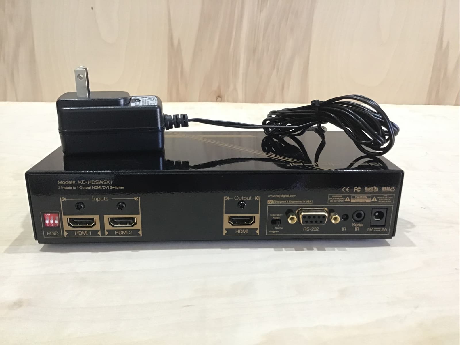 Key Digital HDSW2x1 2 Inputs To 1 Output HDMI Switcher e605 3