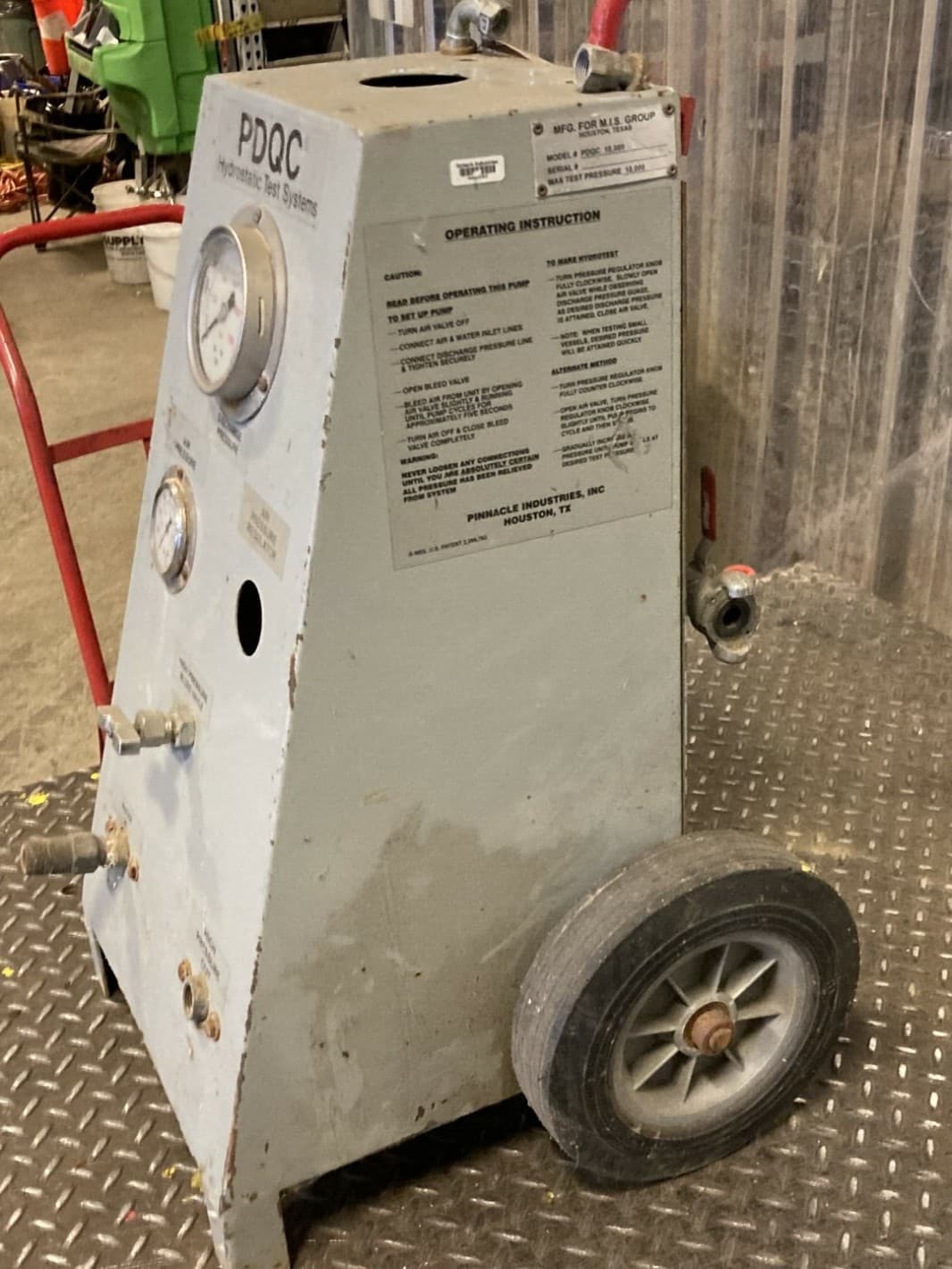 PDQC Hydrostatic Test System  10,000 PSI , PDQC10000 5