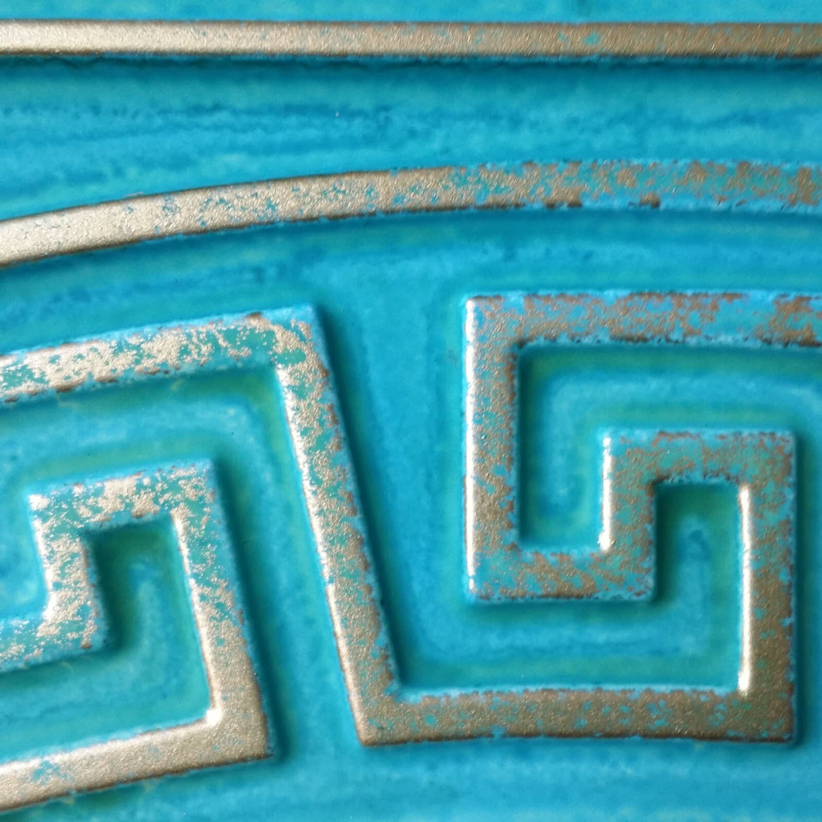 Ceiling tiles Faux tin washed cyan gold decor Barber wall panels PL01 10pcs/lot 3