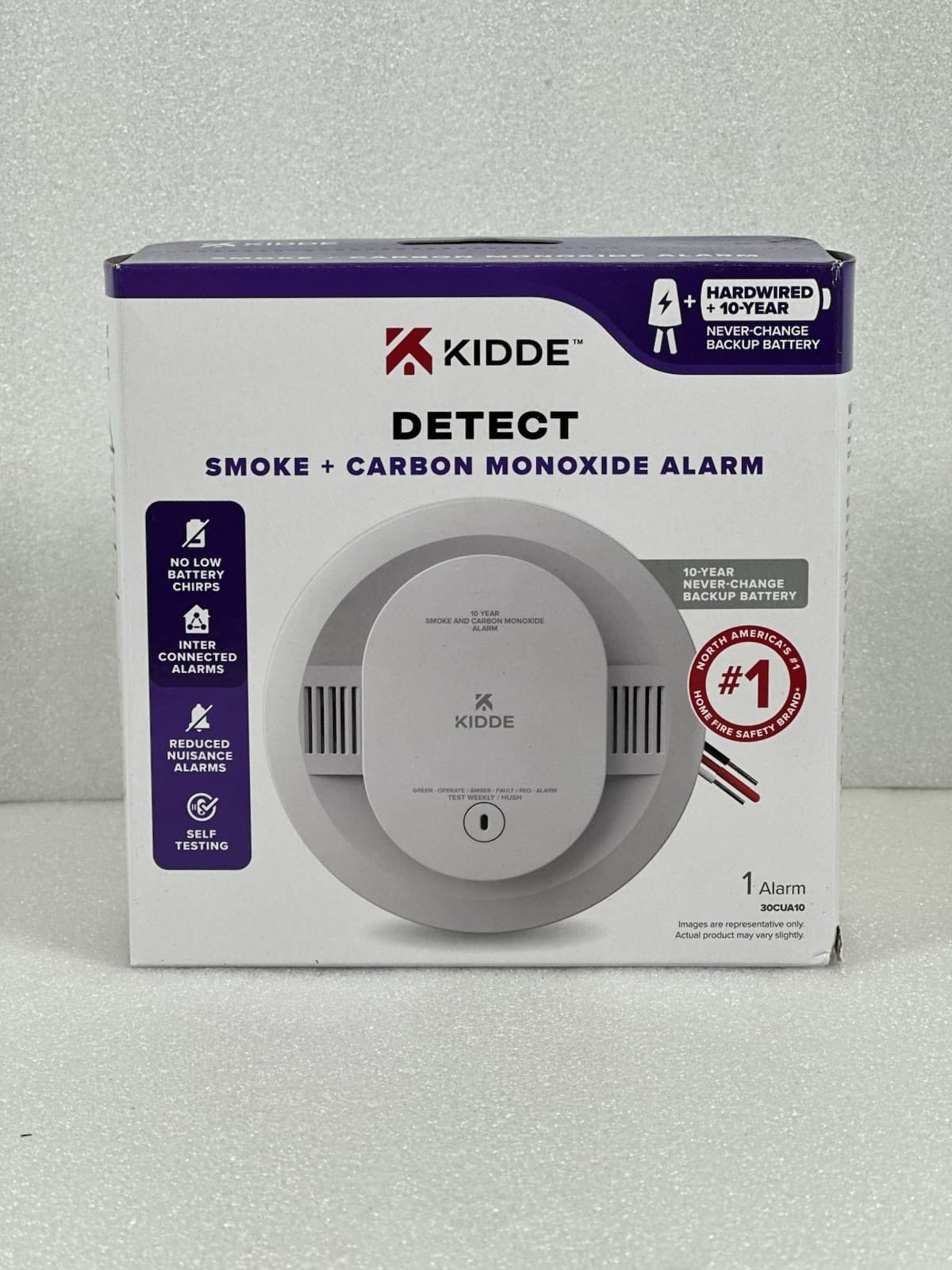 Kidde 30CUA10 Smoke & Carbon Monoxide Alarm Hardwired 10-Year Battery | NEW