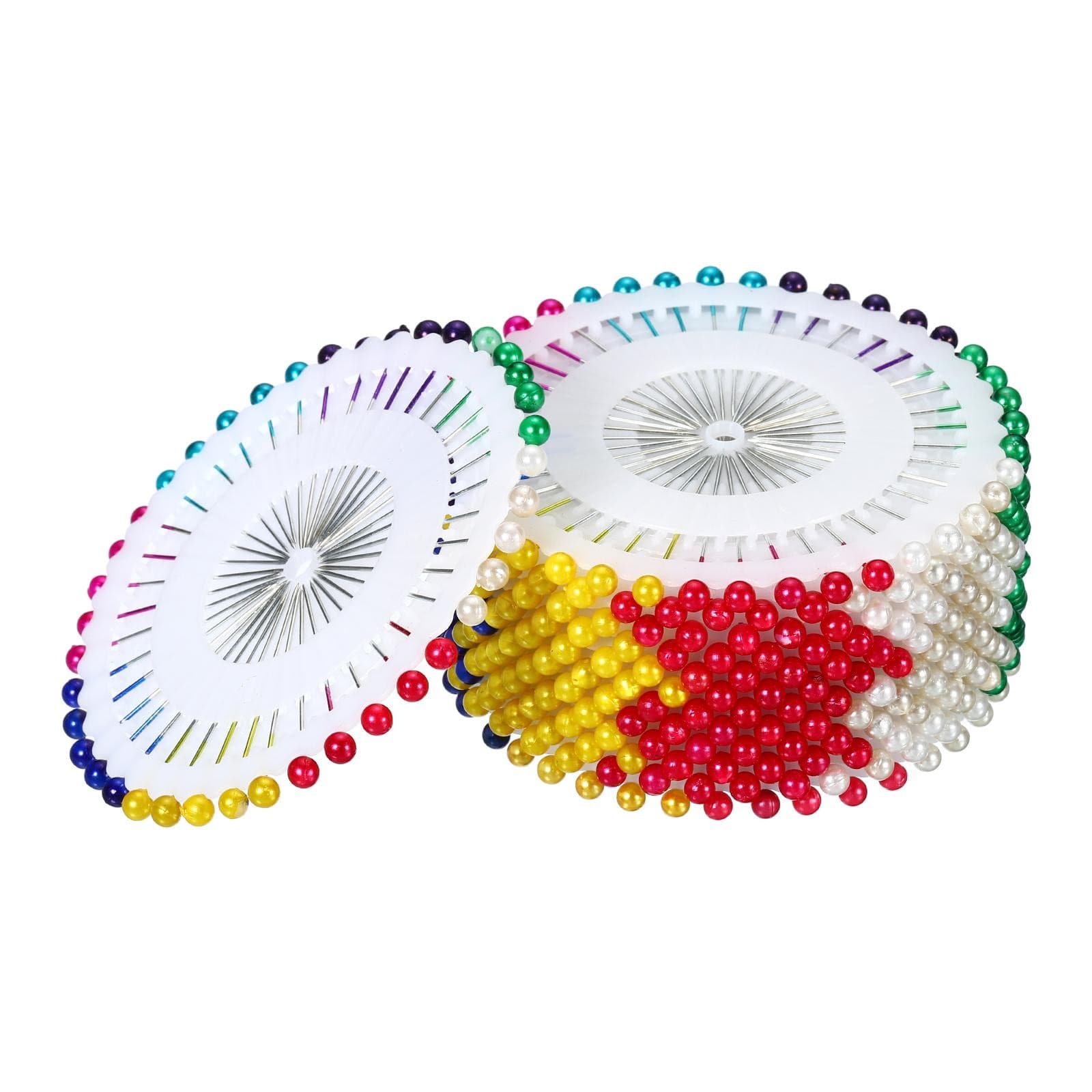 960Pcs Sewing Straight Pins Round Pearl Head for DIY Hand Craft, Multicolor