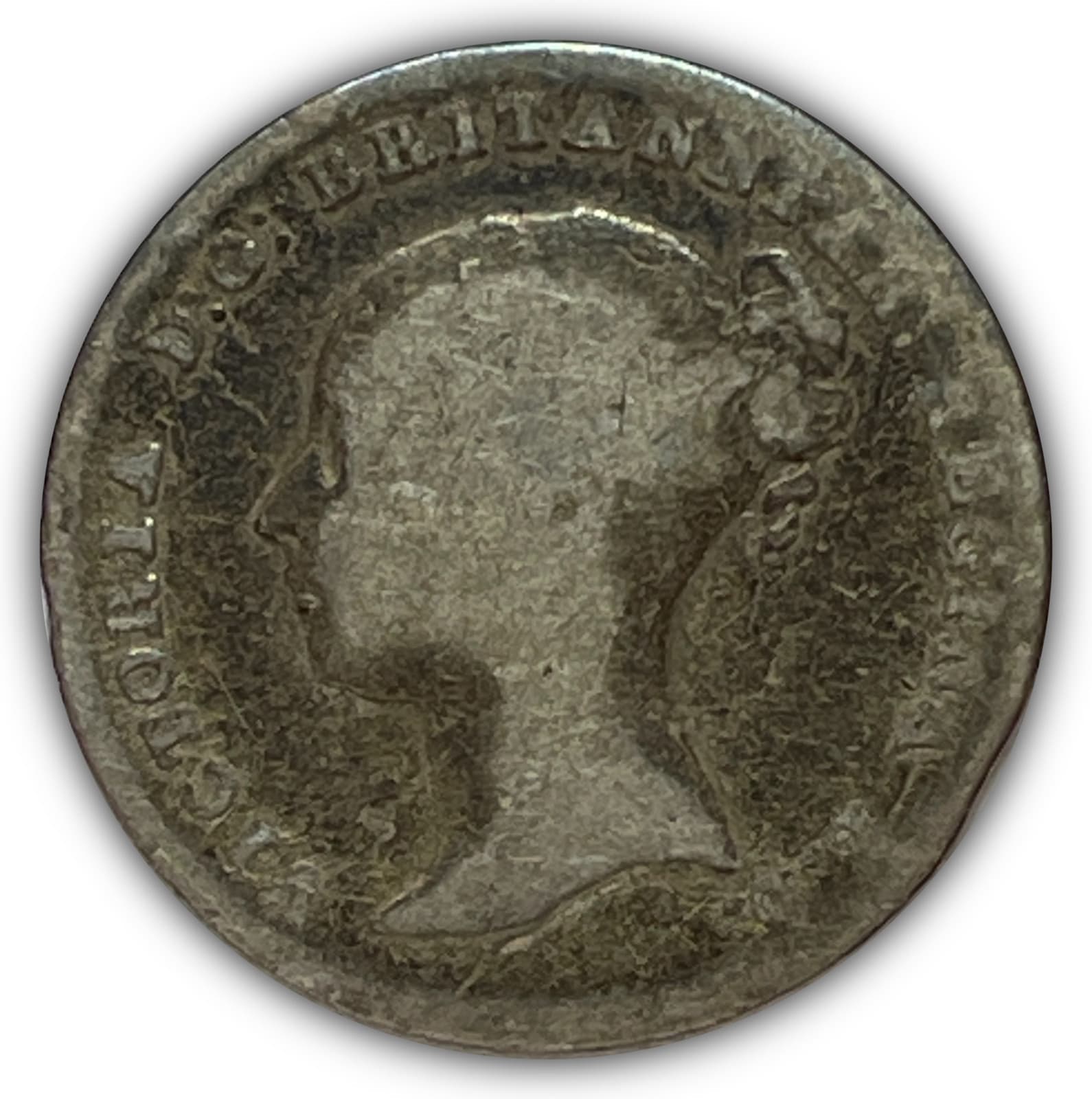 1838 Fourpence Great Britain Victoria Groat Good G Coin #26741 2