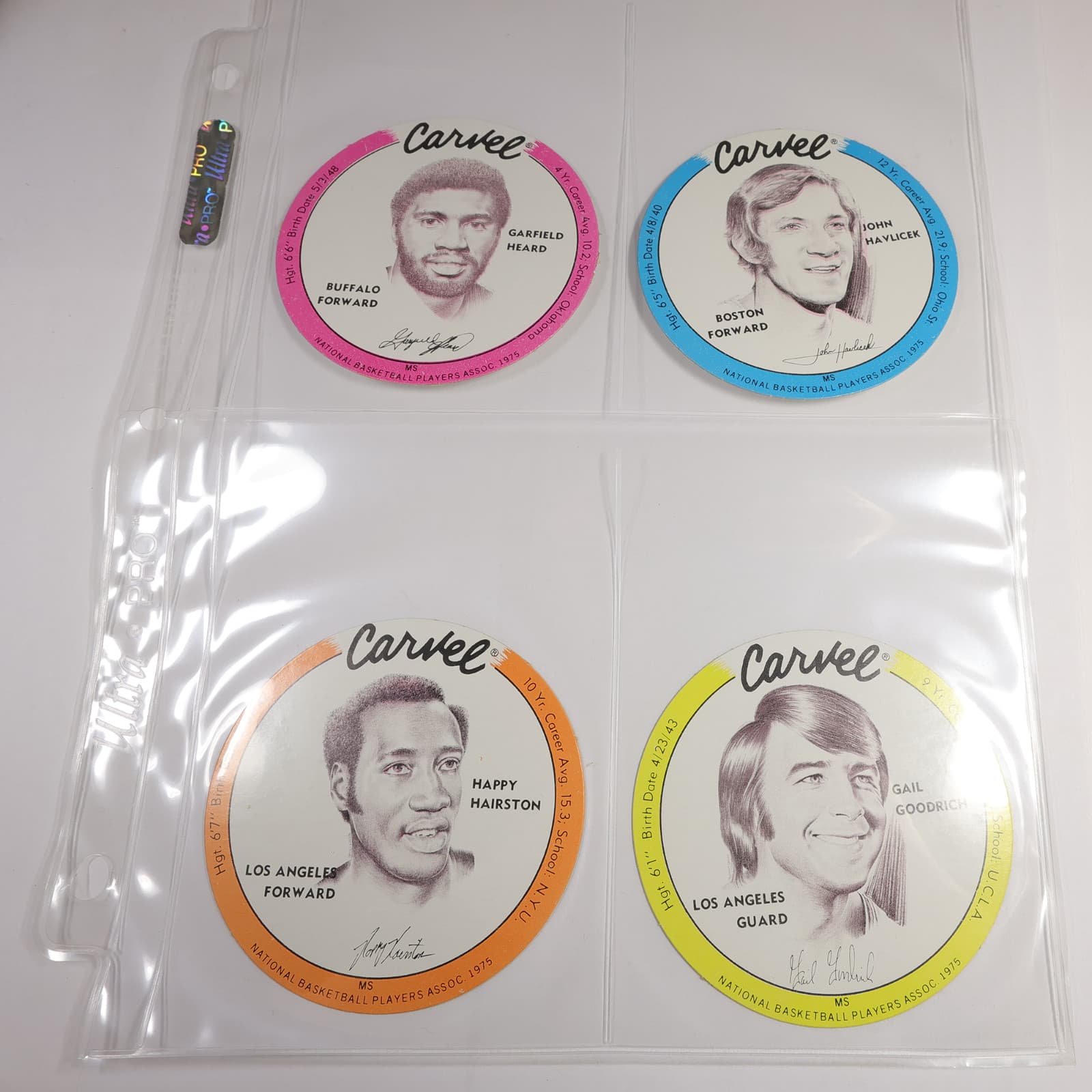 1975 Carvel Disc Basketball Complete Set of 36 #54564Q 3
