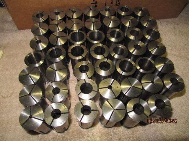 5c collet set used Fowler garmany set of 48 ea 1/64" to 1-1/8" by 64"