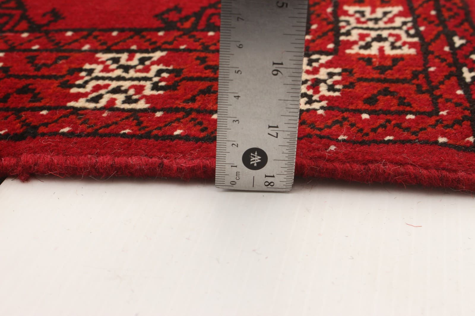 Traditional 2'0" x 6'5" Vintage Bordered Hand-Knotted Carpet Wool Area Rug 6