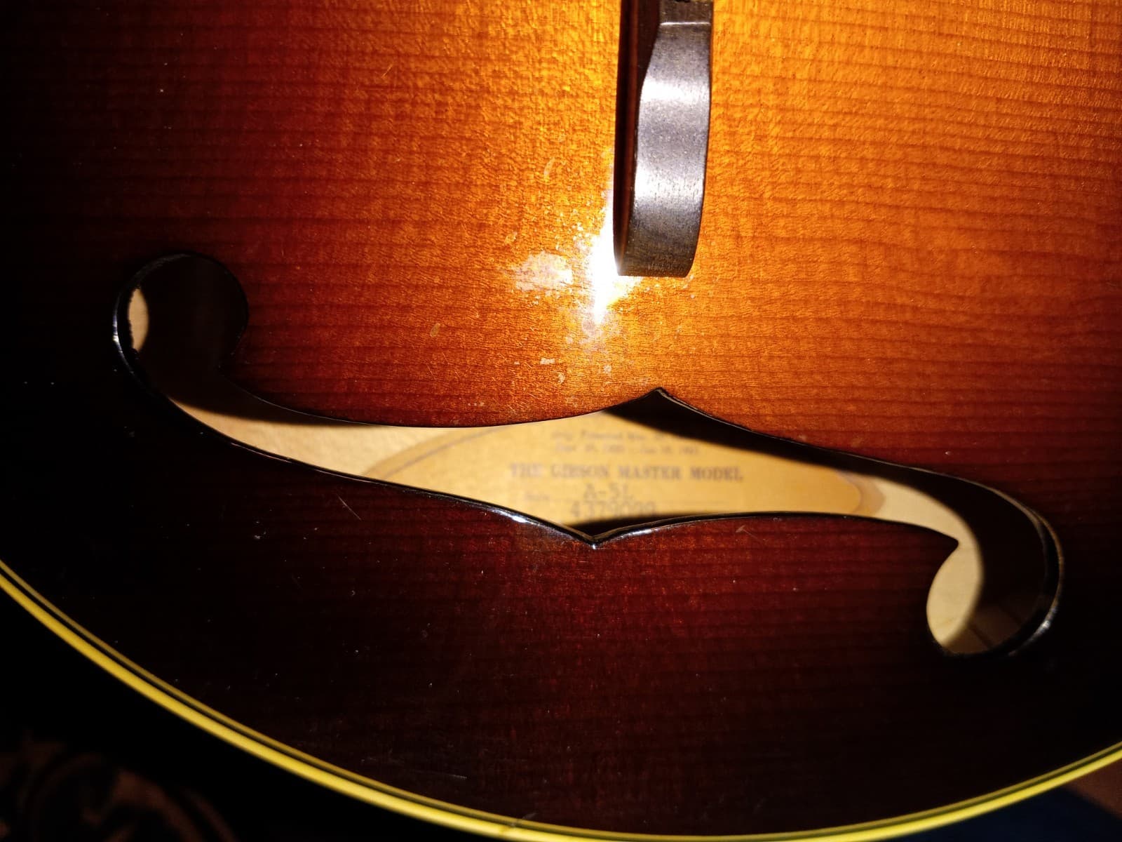 THE GIBSON MASTER MODEL A-5L MANDOLIN WITH HARD SHELL CASE 6