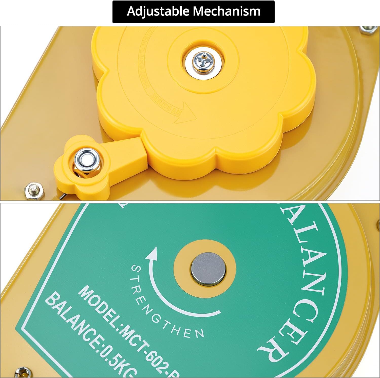 4 Pack Retractable Spring Balancer Tool Holders 0.5–1.5kg Load Capacity Steel 4X 4