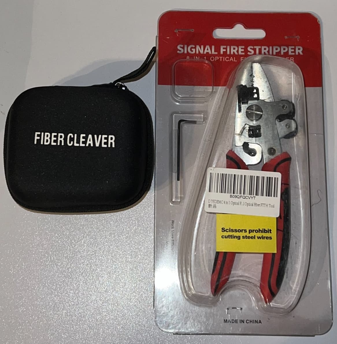 Optical Fiber Cleaver X5 Cutting Tool & Signal Fire Optical Fiber Stripper Tool