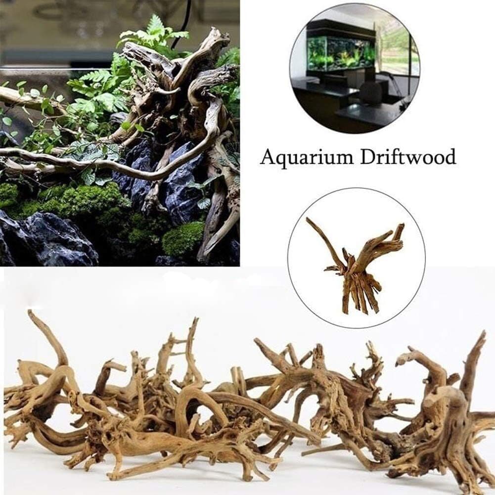 Aquarium Driftwood Natural Wood Reptile Branch Fish Tank Plant Stump Ornament 5