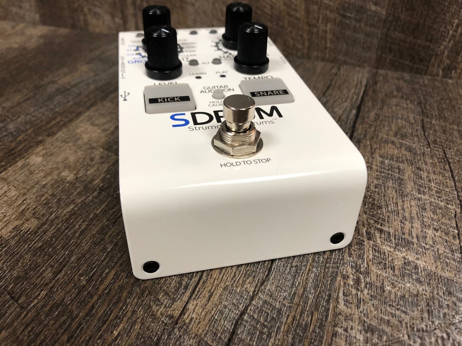 EXC DigiTech SDRUM Strummable White Drum Pedal w Box Manual Cord FAST Shipping! 6