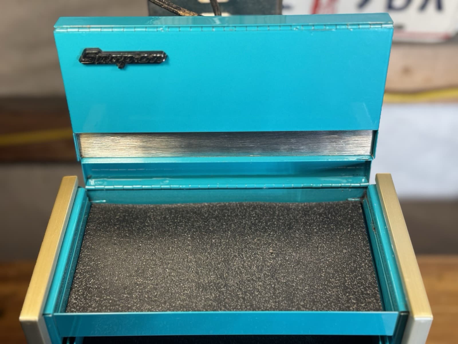 Snap-on Mini Micro Tool Box Teal Combo Rare Color Top Chest Roll Cab 3