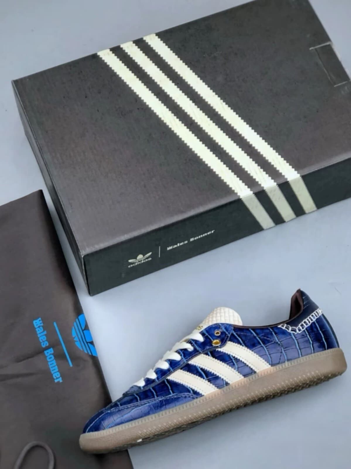 adidas Wales Bonner x Samba OG 'Croc - Collegiate Navy' | JH9825 New With Box 4