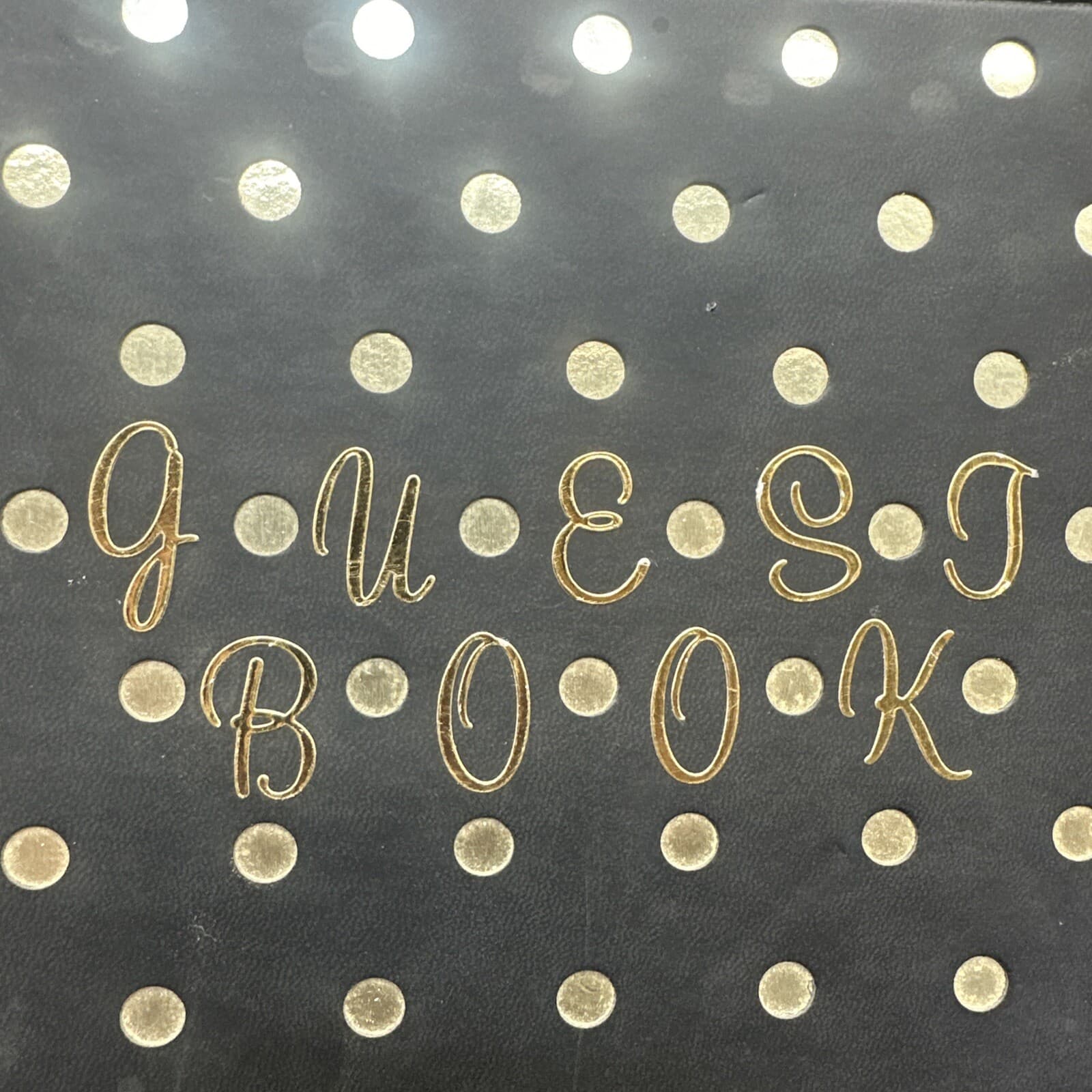 Guestbook, weddings, parties, Church Polkadot 8”x 7” 3