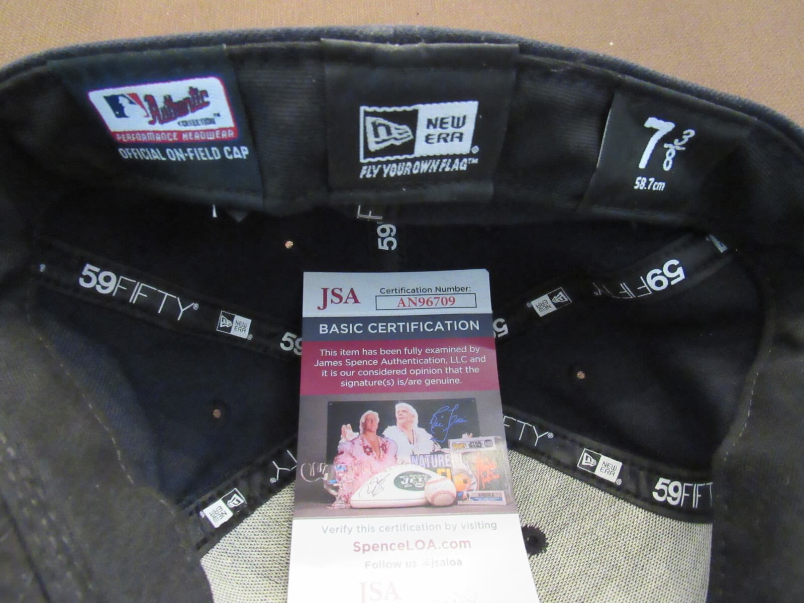 MARIANO RIVERA WSC SAVE LEADER YANKEES SIGNED AUTO NEW ERA MO PATCH CAP HAT JSA 4