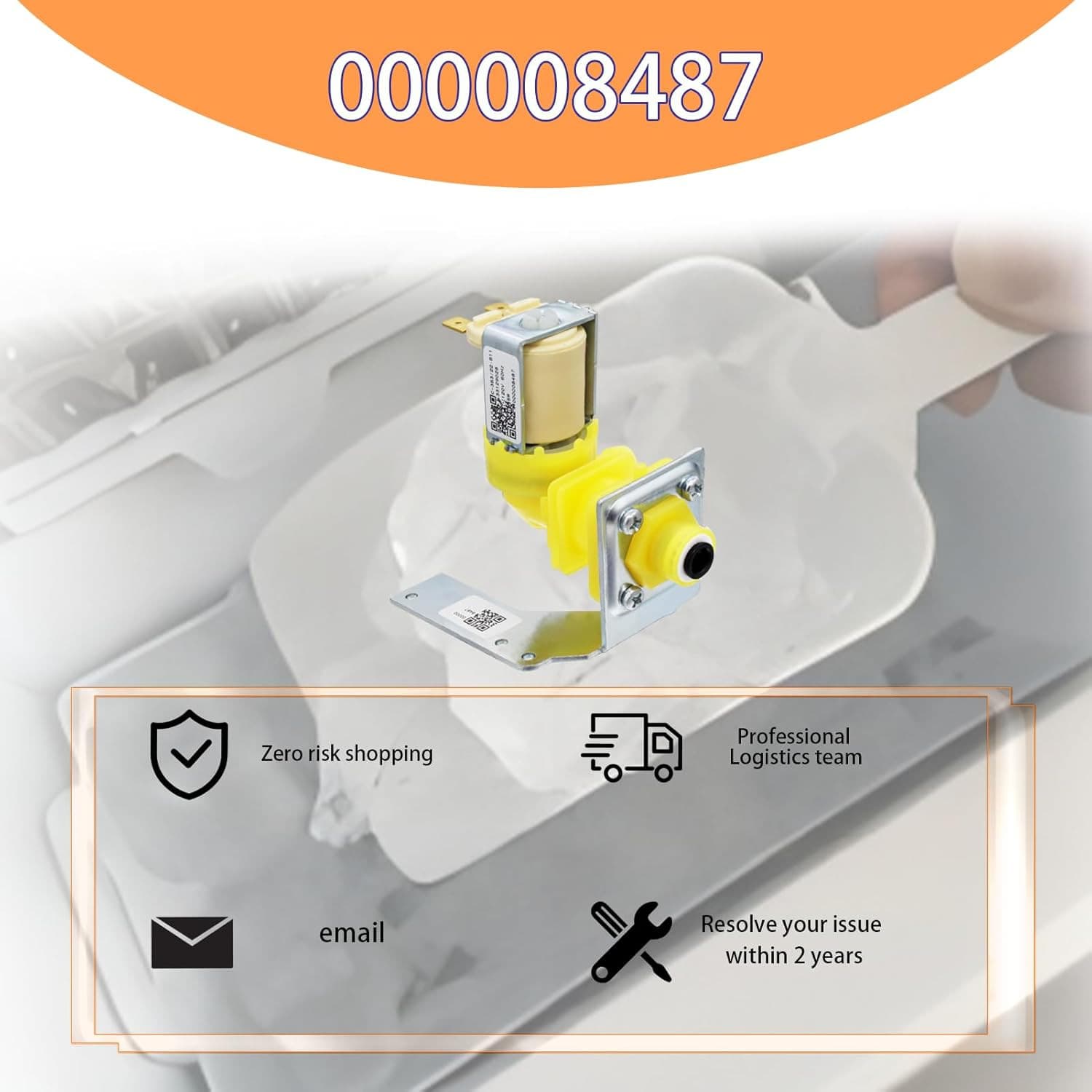 2025 Upgrade 000009120 000008487 000008483 33129026 IH9123 Ice Machine Water Inl 6