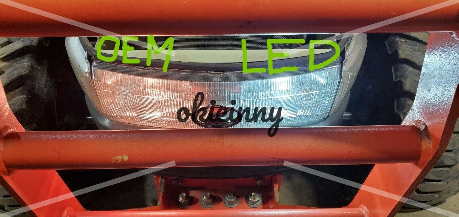 2 Super LED Headlight Light Bulbs for Case IH 440, 450; PUMA 115, 125, 140, 155 4