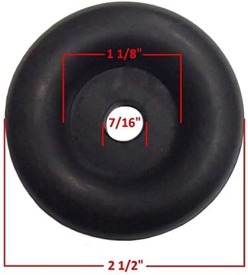 (4 Pack) 2.5" Trailer Ramp Door Bumper, Compatible with Truck Cargo Hatch - roun 4