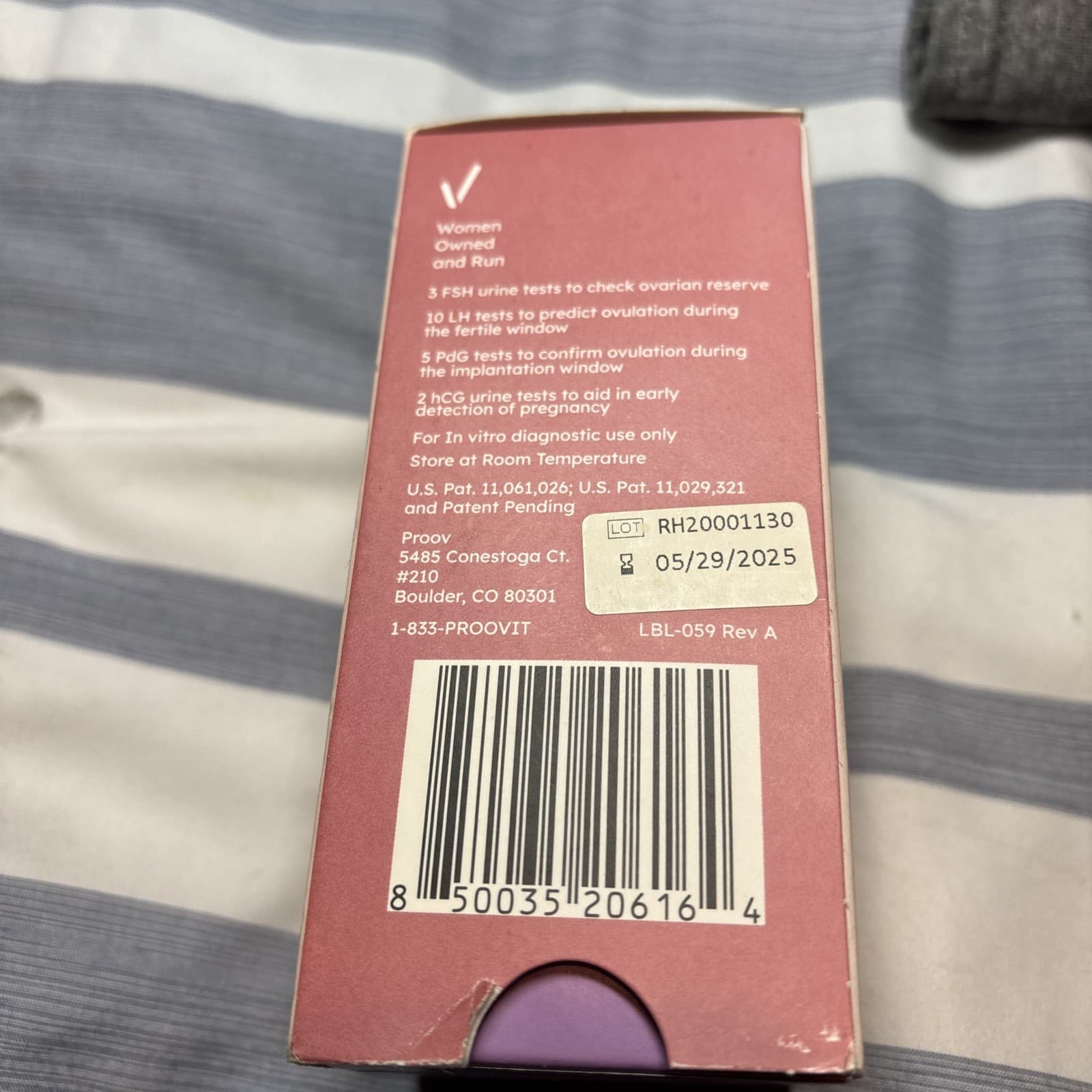 ✅Proov Fertility 4 In 1 Test The Only Kit To Track The Implantation Window W/PdG 4