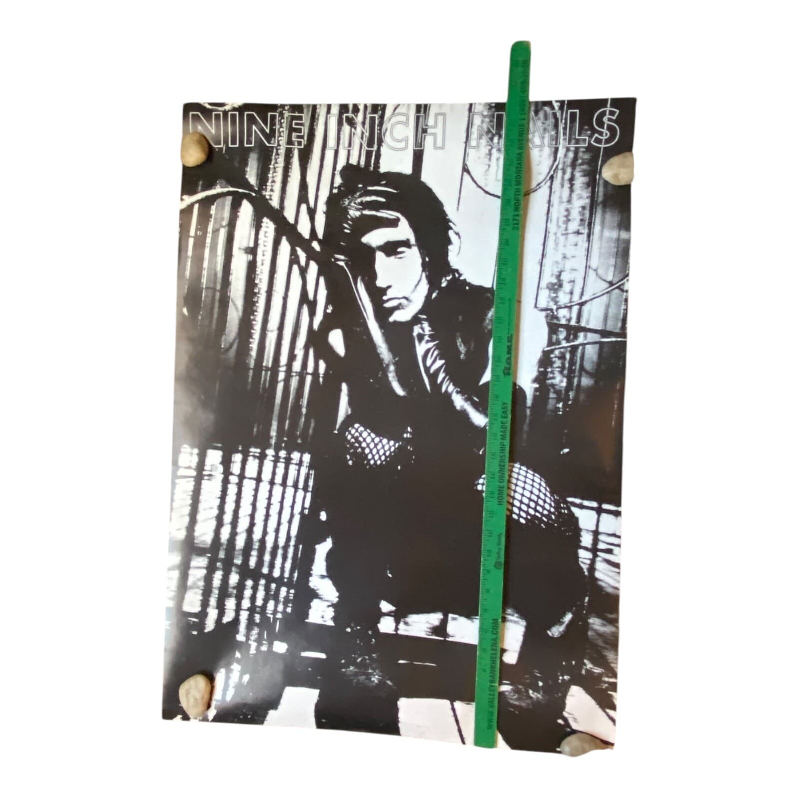 Vintage Nine Inch Nails Poster Trent Reznor Bars B&W 24x36 UK RARE OOP - Clean! 4