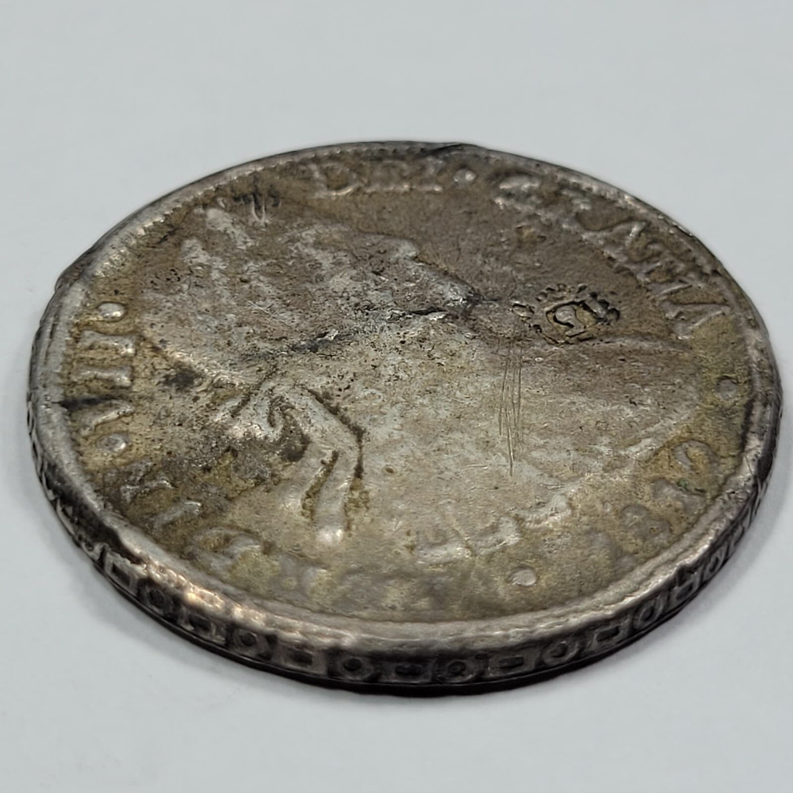 1812 CHIHUAHUA Silver Cast 8 Reales Genuine Provisional Issue High Grade *J192 3