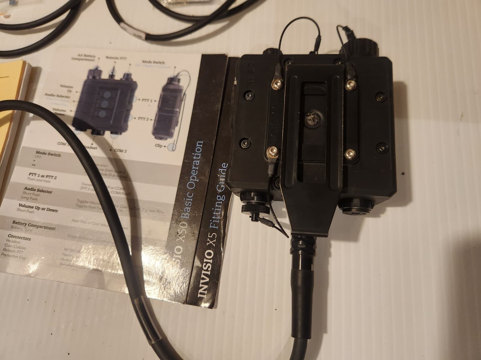 Genuine INVISIO X50 DUAL COMMS Gen II  Kit With X5 Headset, tested, guaranteed 4