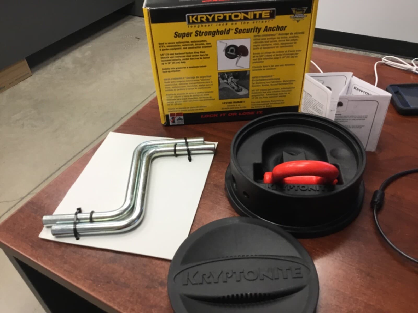 Kryptonite In Ground Super Stronghold Security Anchor Assembly NEW IN BOX 330219