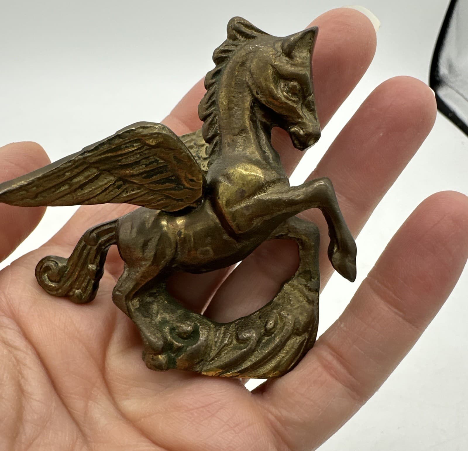 Vintage Brass Pegasus Figurine Winged Horse Mythical Figure