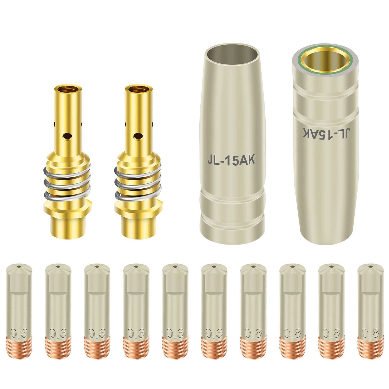 14pcs New For 15AK MIG MAG Welding Torch Kit Ideal for automotive welding 4