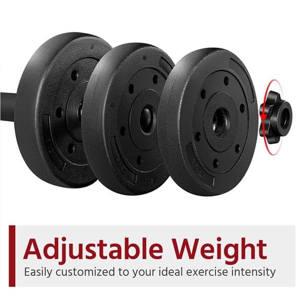 Dumbbell Set 44 LB Adjustable Weight Set for Men & Women Body Building Training 5