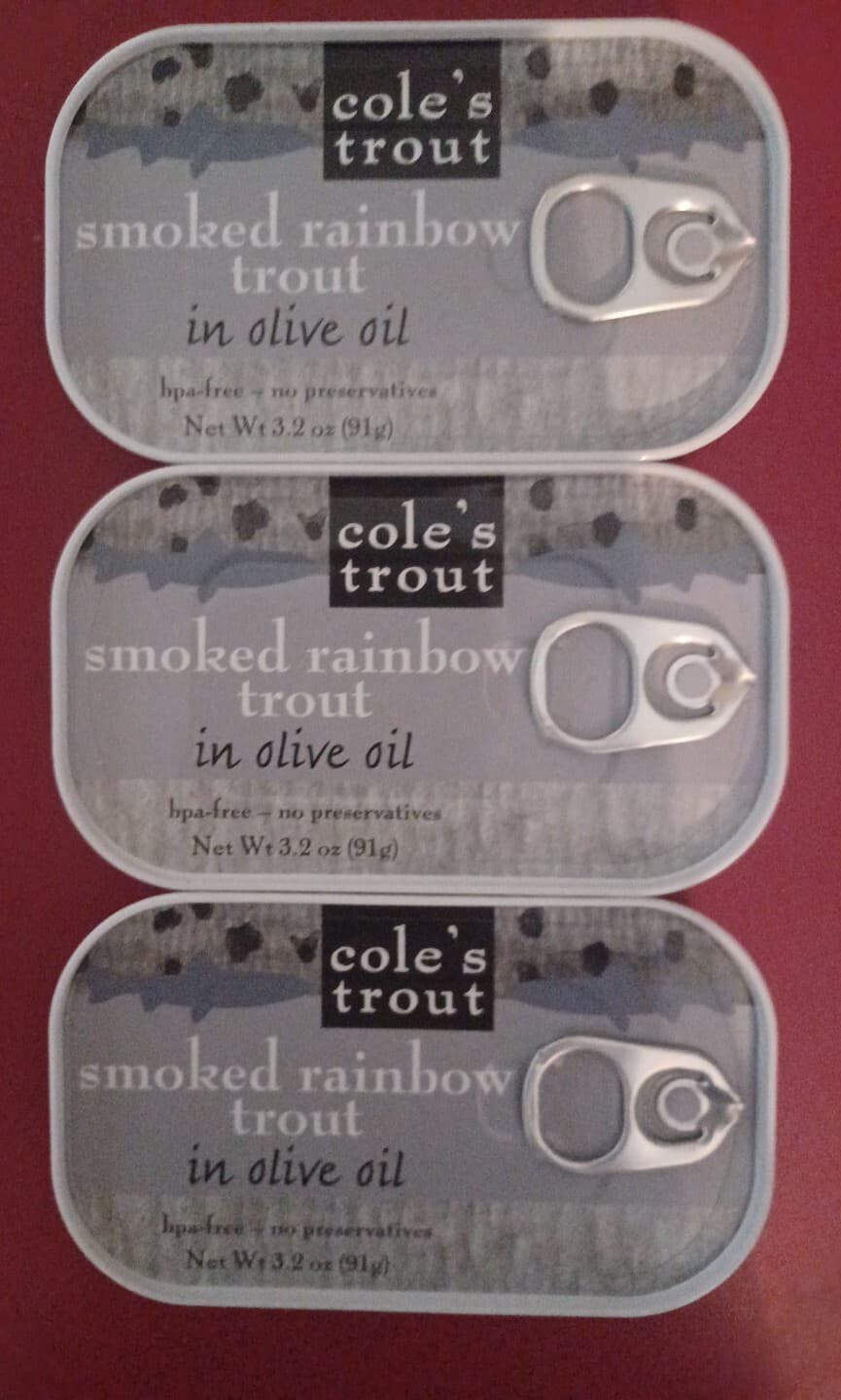 COLES TROUT SMOKED 3.2 Ounce Pack of 3