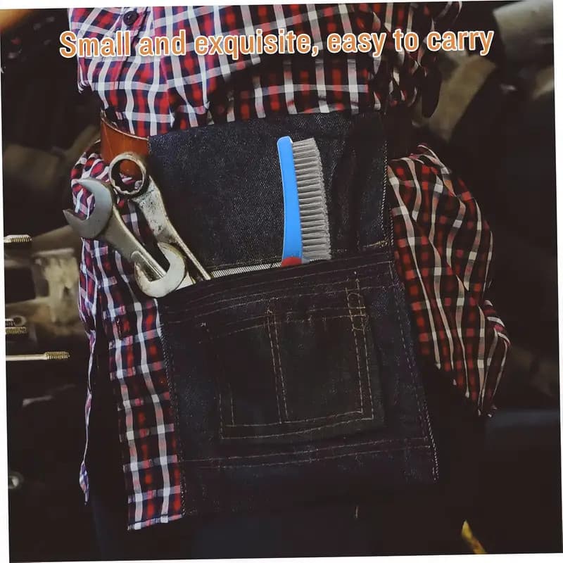 Stainless Steel Small Wire Brush Paint Removal Tool  Cleaning Metal Rust 5