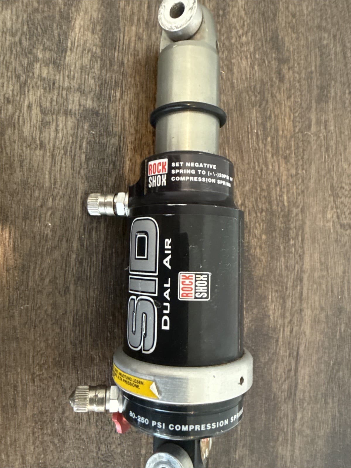 ROCKSHOX SID DUAL AIR  REAR SHOCK (160mm- 165mm ETE) SUSPENSION VINTAGE RARE! 3