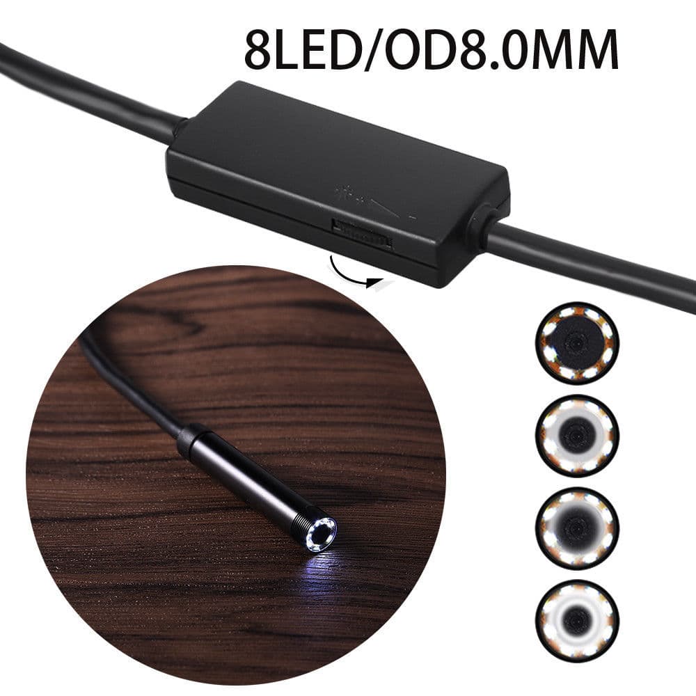 5M 8LED WiFi Borescope Endoscope Snake Inspection Camera for iPhone Android iOS 4