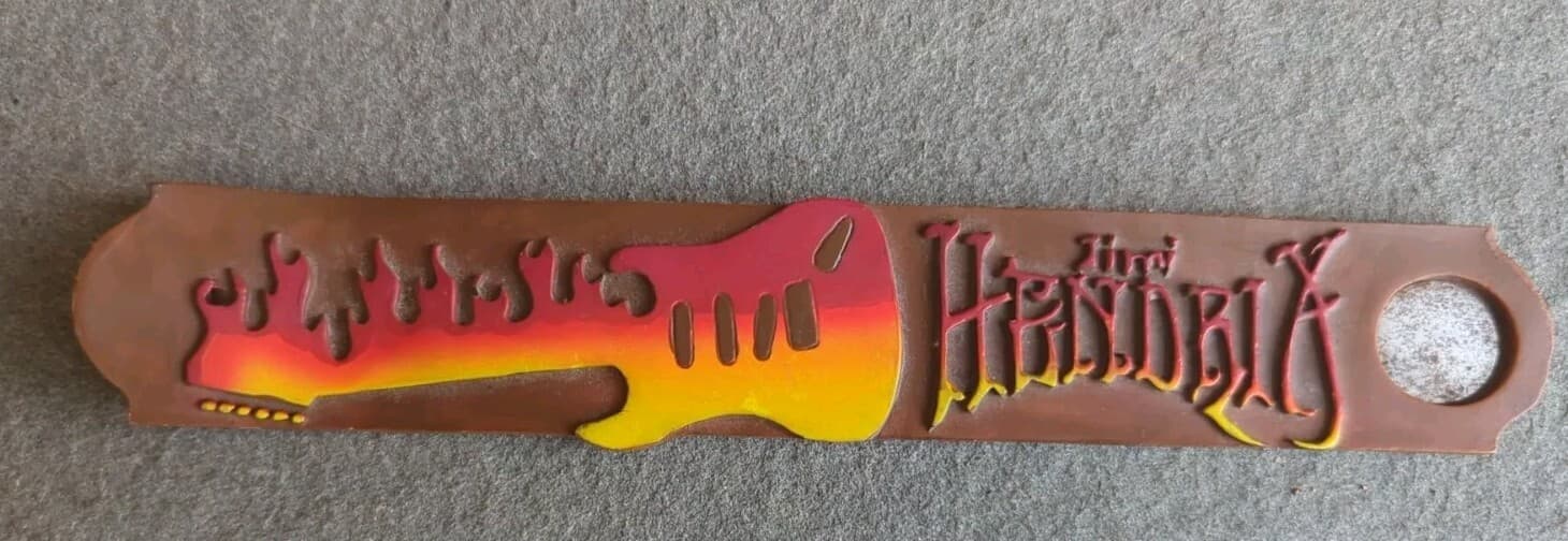 Vintage Jimi Hendrix Incense Burner 2004 Y2K Guitar Logo Reggae