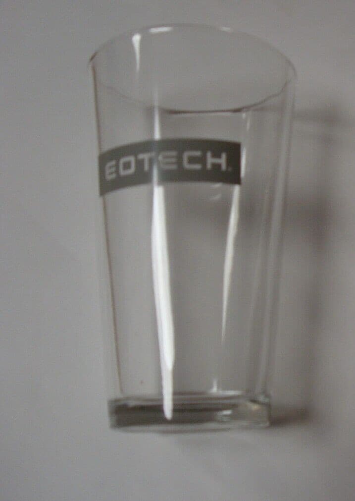 Set of 4 Promotional Pint Beer Glasses from Eotech Vudu. New In box 6