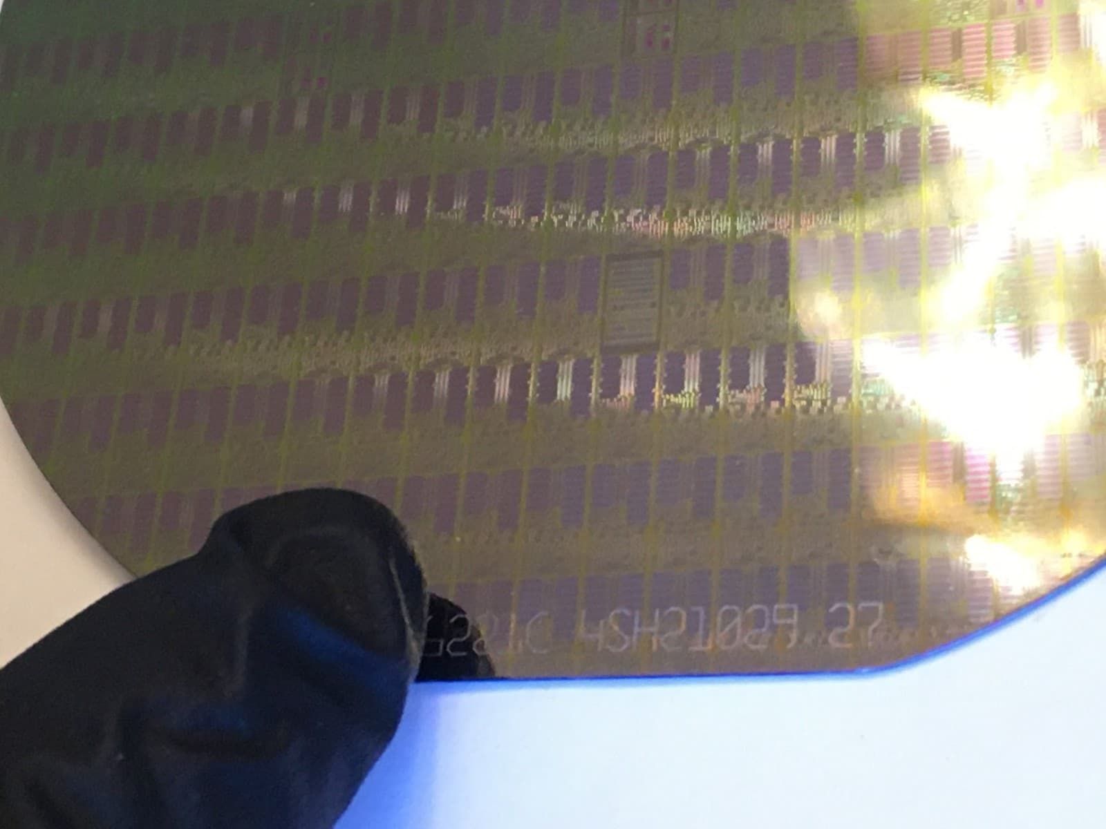 4"  Intersil General Electric? Silicon Wafer 1984  Rare Vintage CPU Chip 5