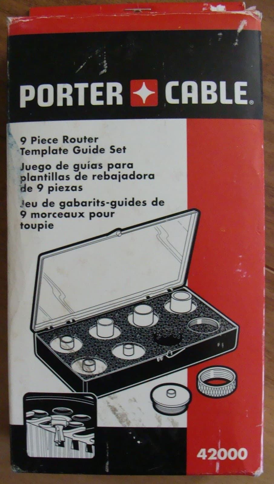NIB. PORTER CABLE Router Templet Guide Kit No 42000 New 6