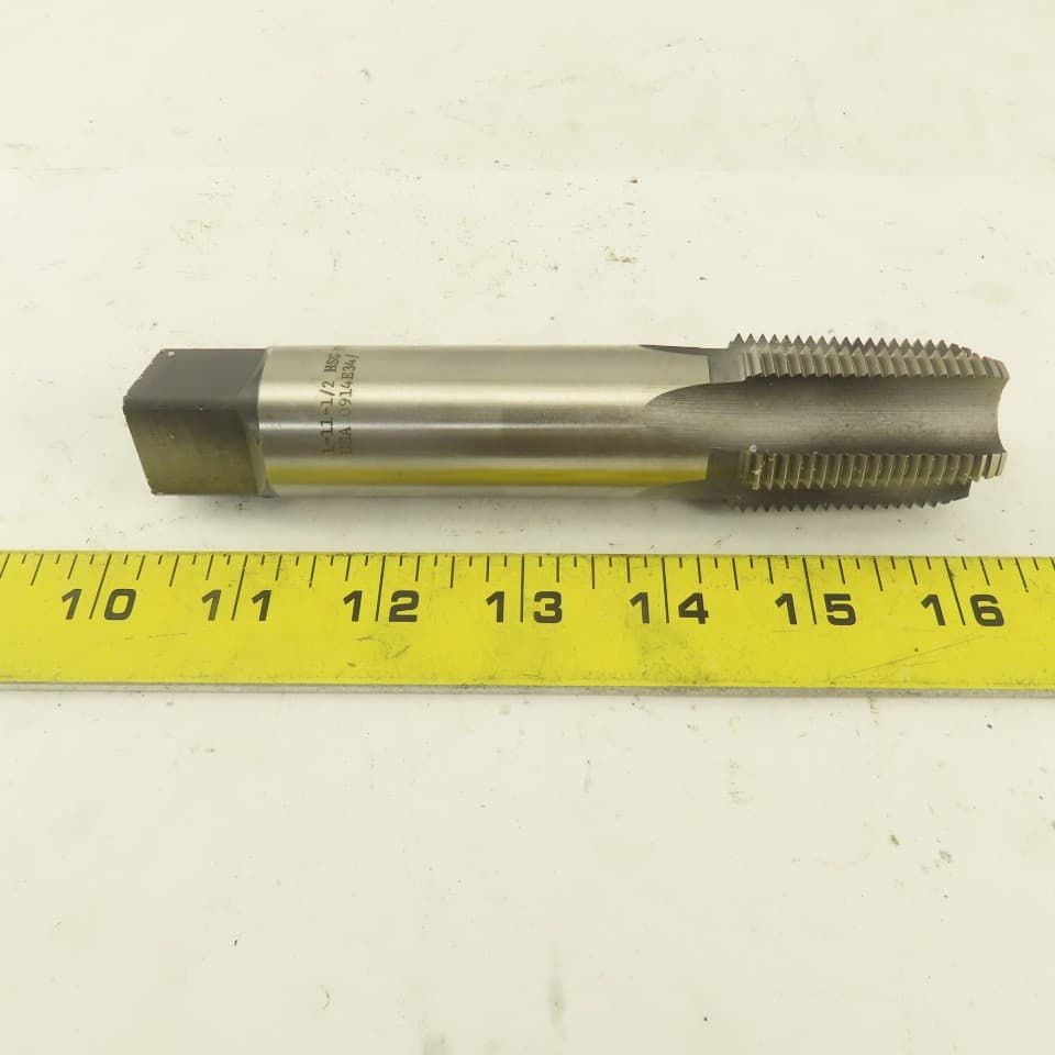 Regal 1"-11-1/2" NPT 5 Flute Straight Bottoming Tap 6" Extended Length 2