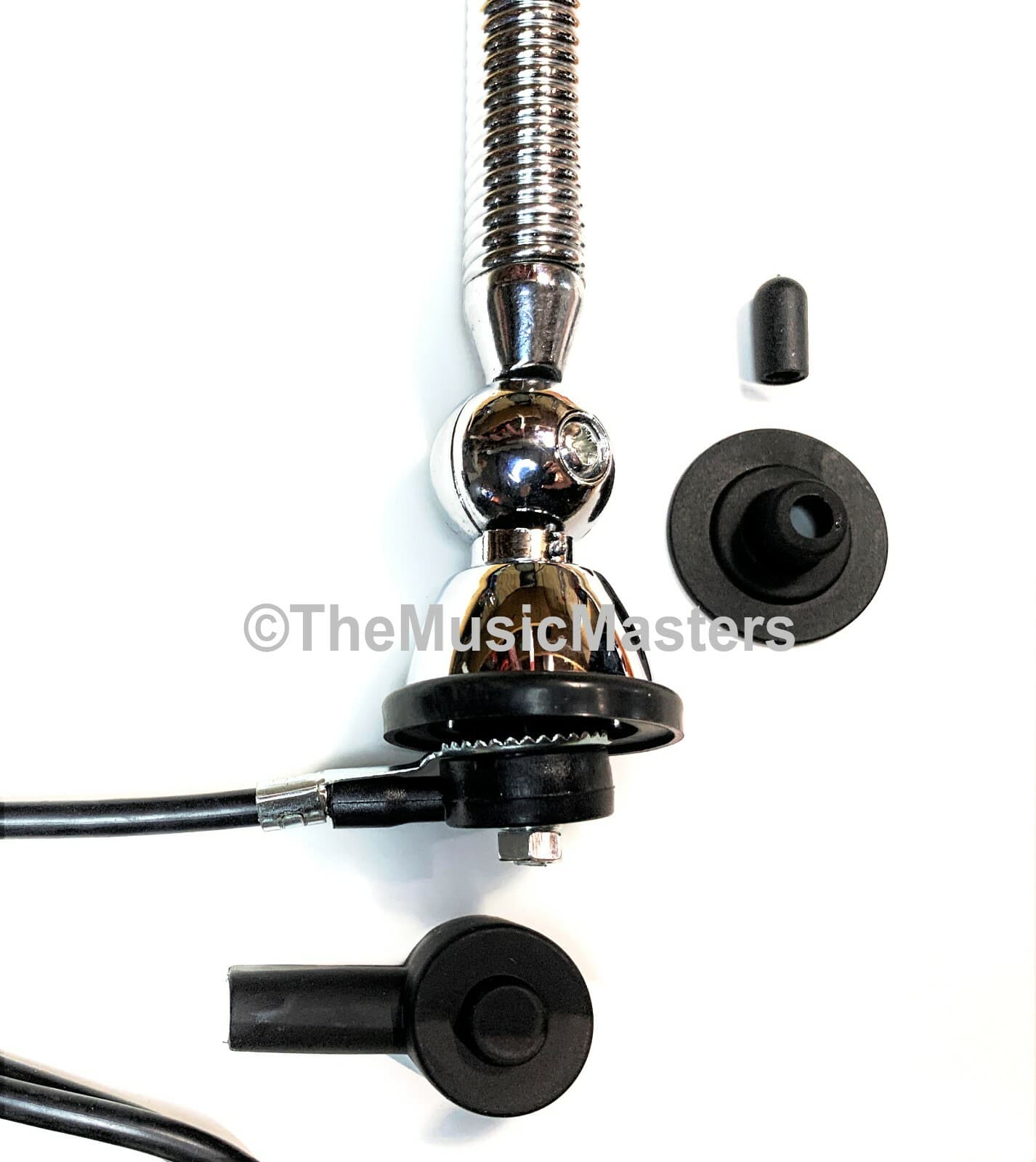 Spring Loaded Stainless Steel Ball Base Universal Antenna Car Audio Stereo Radio 4