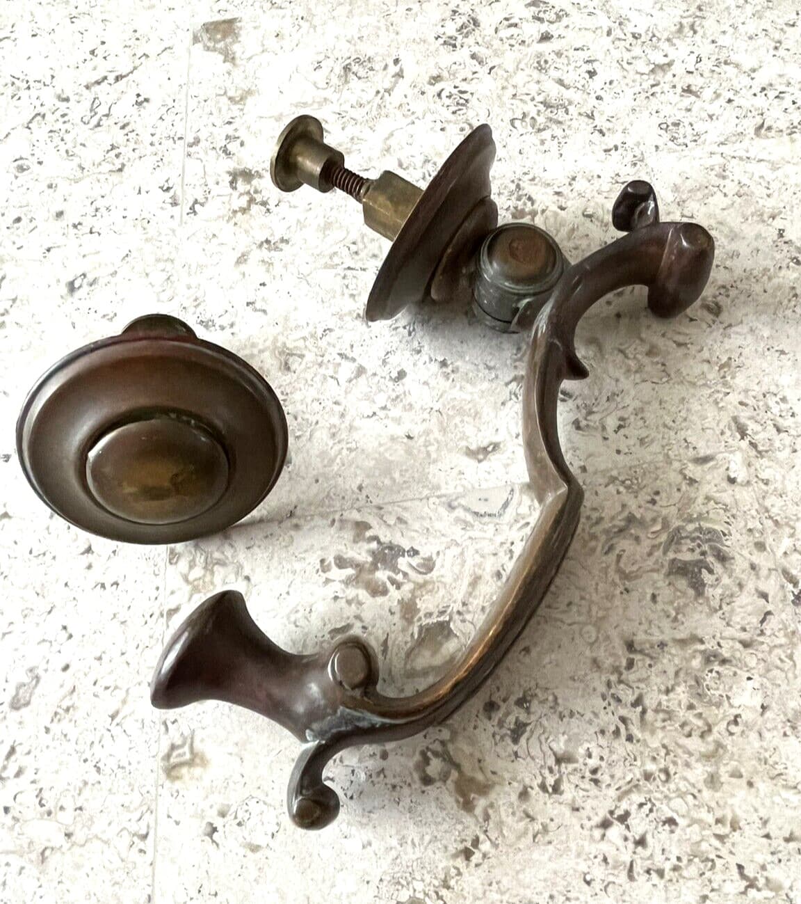 ANTIQUE c.1919 VICTORIAN EDWARDIAN BRONZE DOCTORS DOORKNOCKER 3