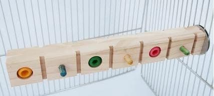 Parrot Bird Wood Perch Platform Corner Stand Shelf for Birds Budgie Parakeet  6