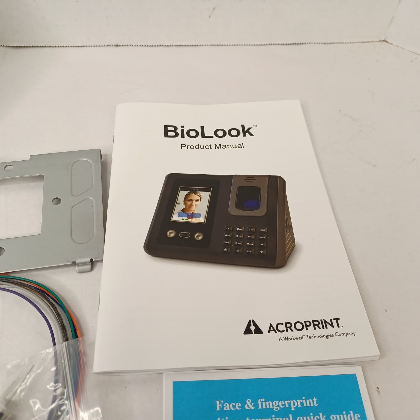 Acroprint Biolook Time Clock W/ Face Recognition Fingerprint Reader BL200 6