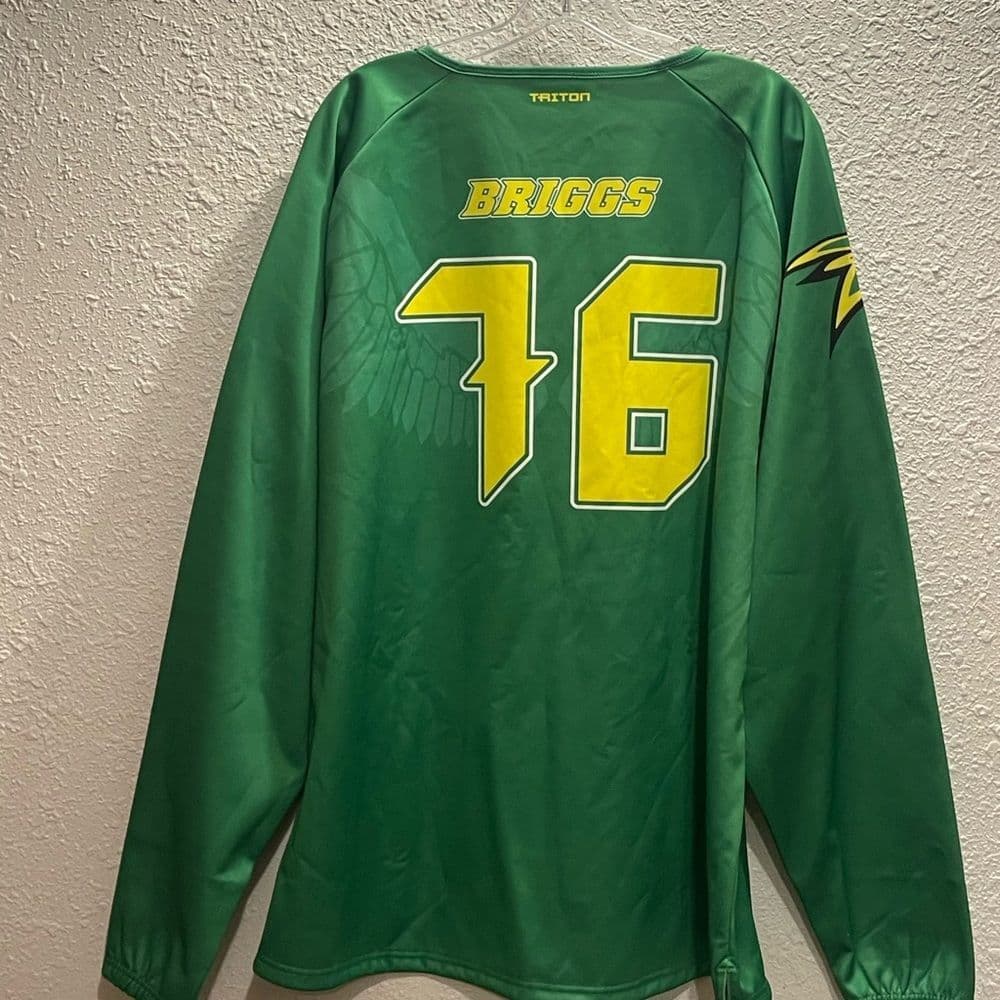 Hawks Green Softball Jersey 2