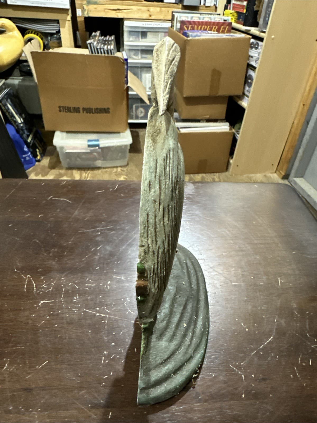 Vintage Blue Herring  Cast Iron 7 1/2”  Door Stop🔥🔥🔥 2