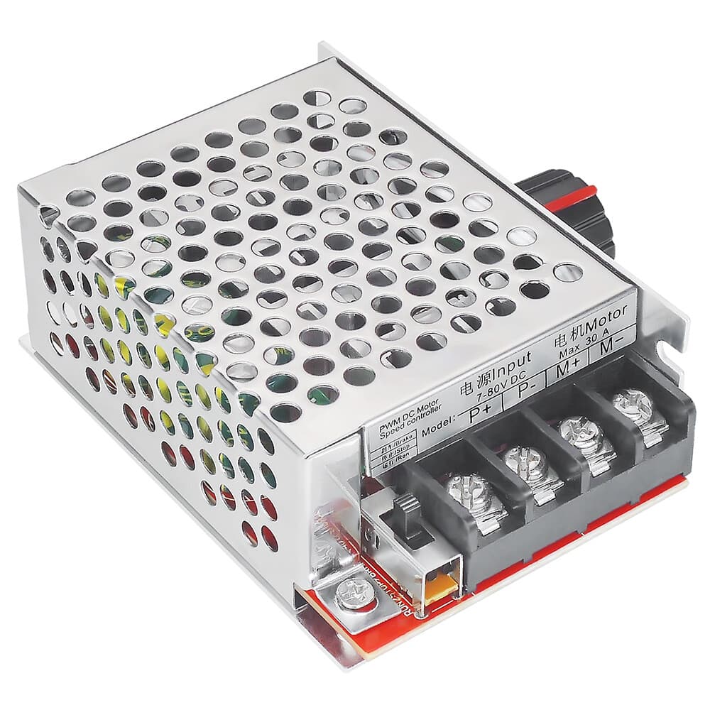 DC 7-70V 30A PWM  HHO RC Brush Motor Speed Controller Governor Dimmer 12V 24V 3