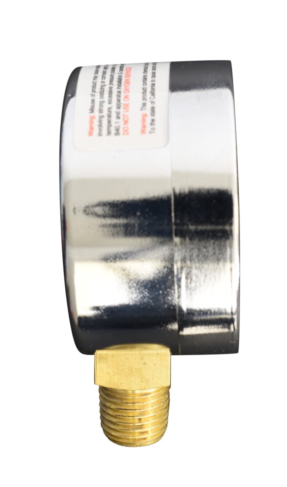 1-1/2" Vacuum Gauge - Chrome Plated Steel Case, 1/8"NPT, Lower Mnt. -30 inHg/0 2