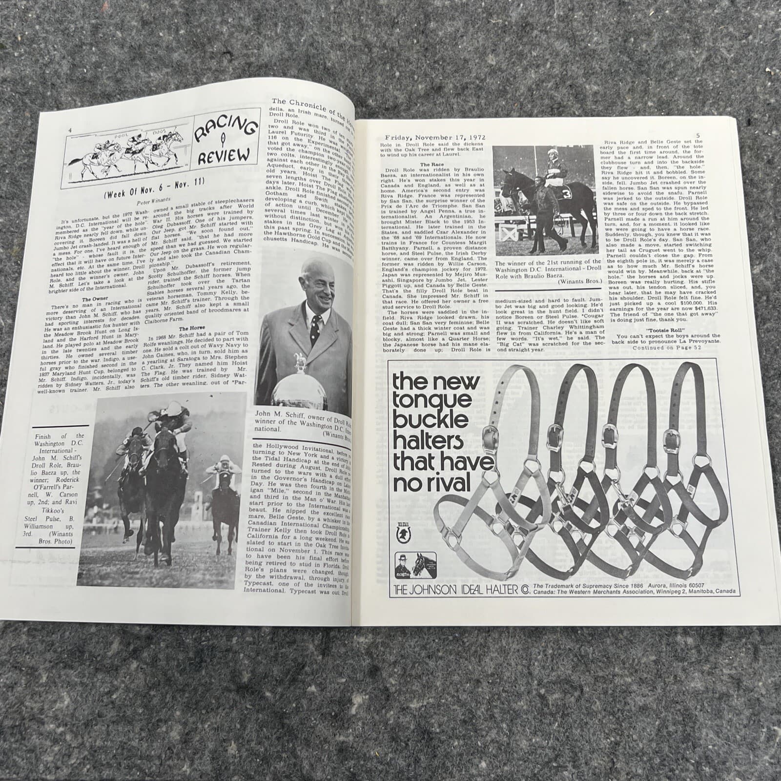 Nov 17 ,1972 The Chronicle of the Horse -"Ivanhoe" Vol XXXV #66 6