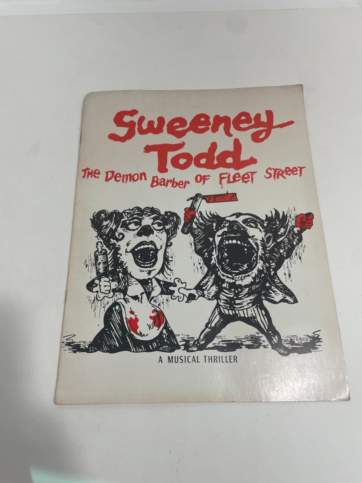 Vintage 1979  Lansbury Sweeney Todd Fleet Street Souvenir Booklet + Ticket 2