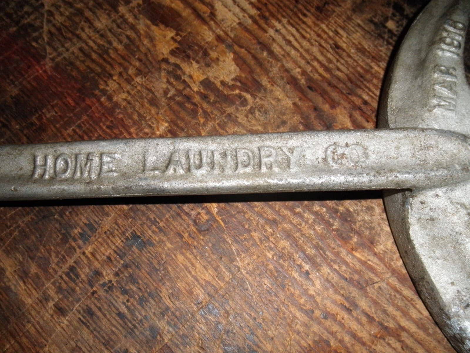 Antique Copper hand crank Washing Machine HOME LAUNDRY CO NORTH CHICAGO PAT 1916 5